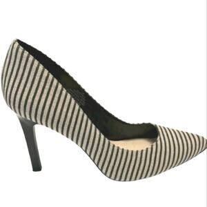 NINE WEST Seespoto Striped Pointed Toe Pump 8.5.